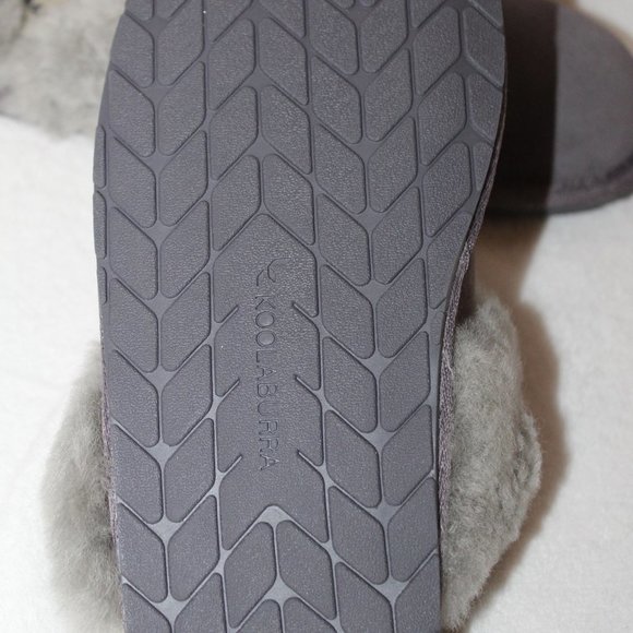 NEW UGG KOOLABURRA GRAY FUR SUEDE SLIPPERS‎ - Picture 4 of 8